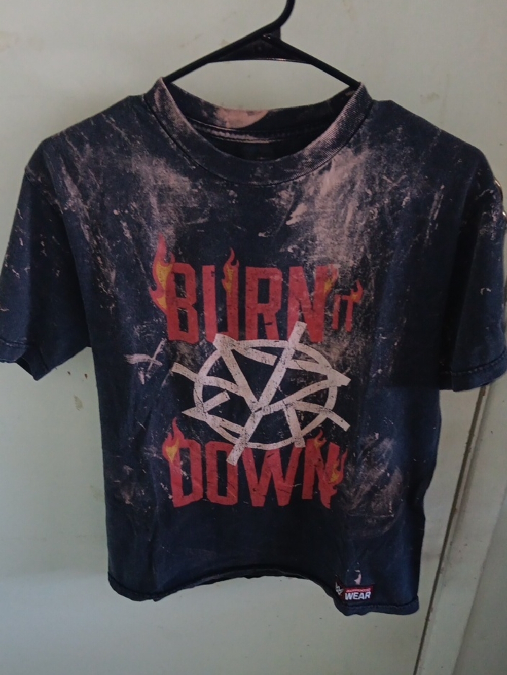 WWE Seth Rollins Burn It Down Bleached T-Shirt